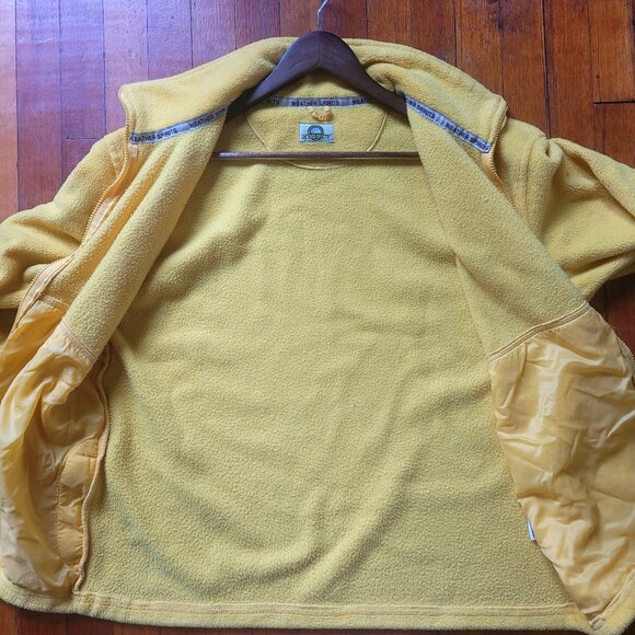Yellow Fleece Zip, sz Large - Picture 7 of 10